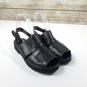 Paul Green Platform Peep-toe Sling Back Sandals